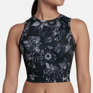 Nike Epic Lux Power Printed Floral Crop Running Tank Size Medium